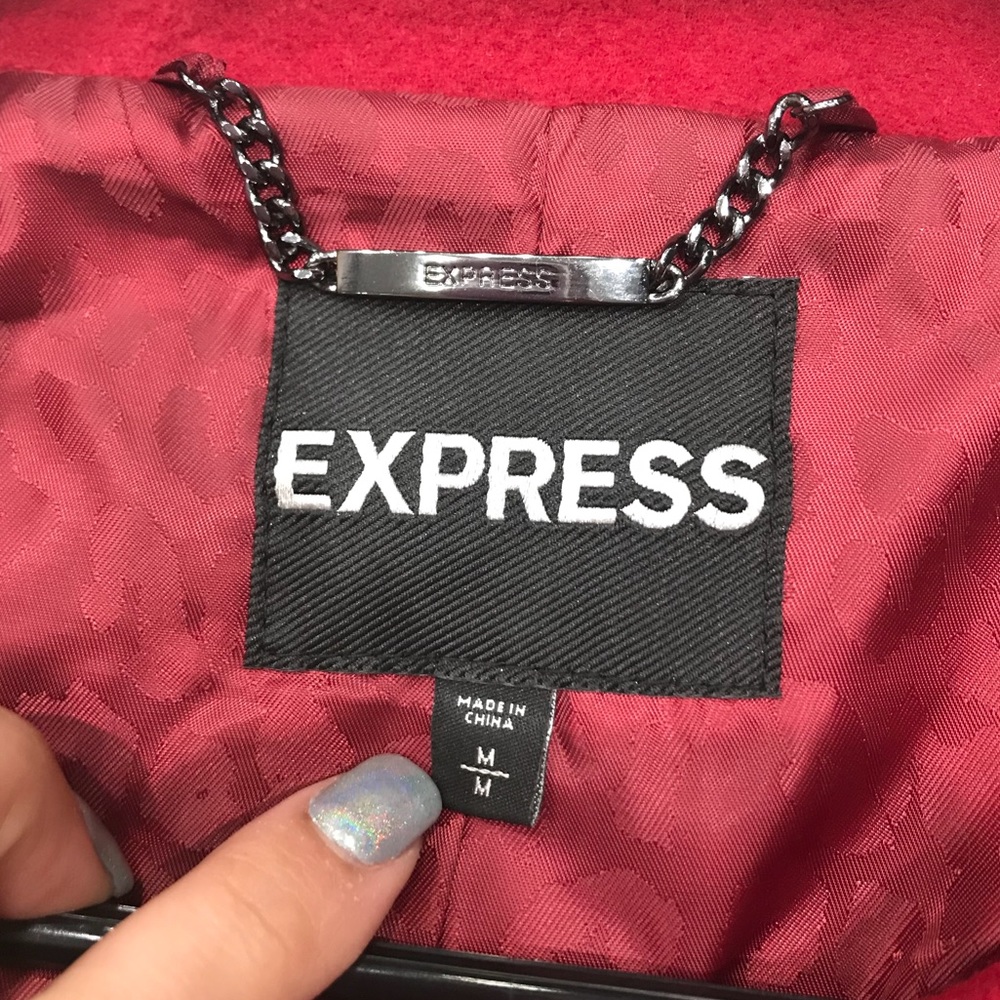 Red Peplum Express Jacket 🧥 - Picture 2 of 3